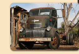 Our other 40's Chevy COE trucks